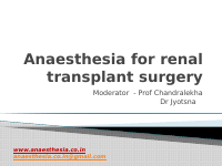 Anaesthesia for Renal Transplant.pptx